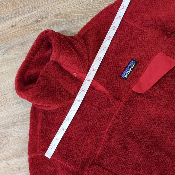 😍❤️ Patagonia Red Fleece Pullover Sweater Women's size Small 😍❤️ - Picture 6 of 11